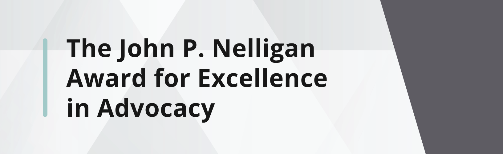 The John P. Nelligan Award for Excellence in Advocacy