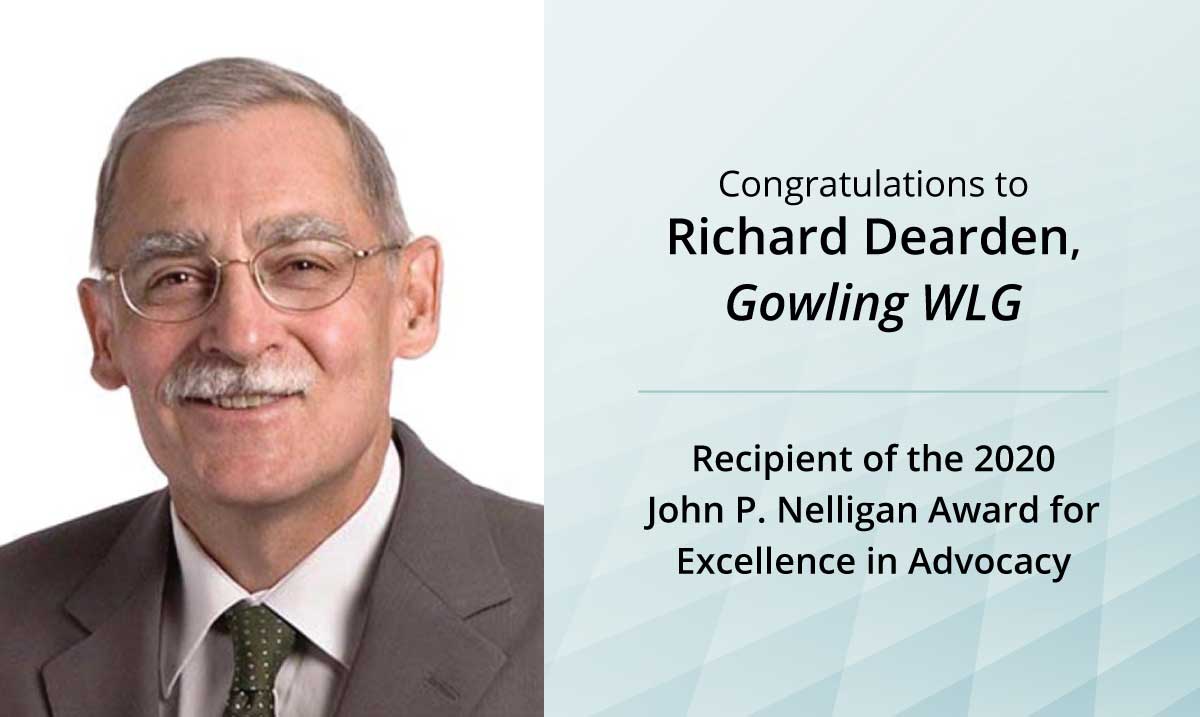 Richard Dearden, John P. Nelligan Award Recipient