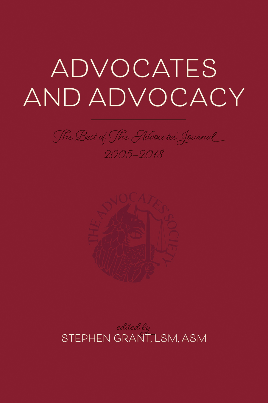 Advocates and Advocacy Cover